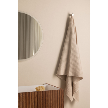 Fiorala Wafelkatoenen Handdoek Tapioca Beige & Toalla De Ducha (70 X 140 Cm) - Sklum