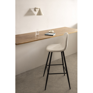 Hoge Kruk Van Glamm Corduroy Beige – Linnen & ↑75 Cm & Zwart - Sklum