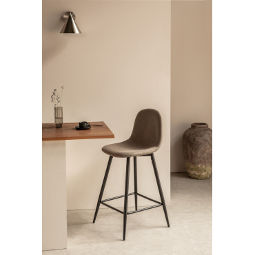 Glamm Hoge Kruk Grijs – Taupe & ↑65 Cm & Zwart - Sklum
