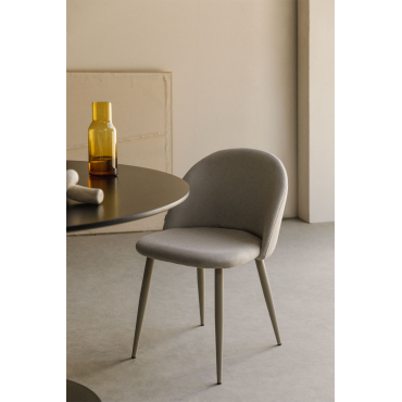 Kana Deluxe Eetkamerstoel Grijs – Taupe – Koel & Linnen Bruin - Mokka - Sklum