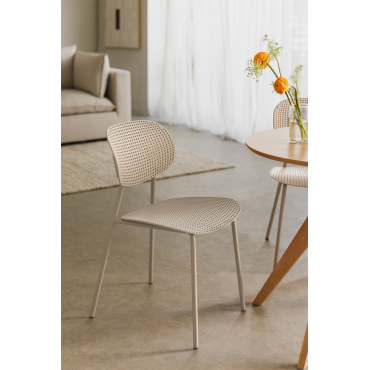 Tupah Eetkamerstoel Tapioca Beige - Sklum