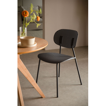 Set Van 2 Tupah Eetkamerstoelen Grijs – Grafiet - Sklum