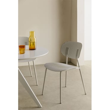 Set Van 4 Tupah Eetkamerstoelen Grijs – Koel - Sklum