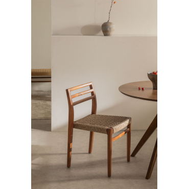 Set Van 4 Lulea Eetkamerstoelen Van Teakhout Teakhout - Sklum