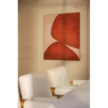 Decoratief Schilderij 100x120 Cm Met Pleisterstructuur Enara Rood – Klei - Sklum