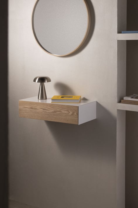 Florens wandgarderobe console - Natuurlijk