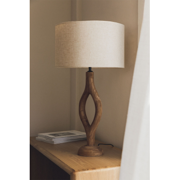 Gracia Tafellamp Van Mangohout Mangohout & Licht Zandbruin Ø30 Cm - ↑20 Cm Arlina - Sklum