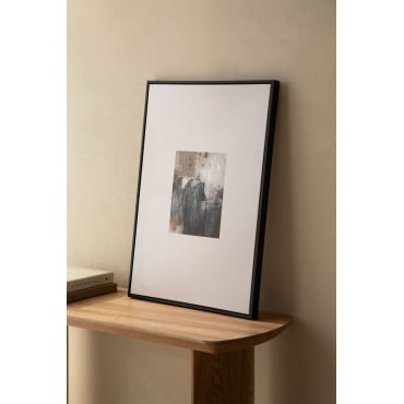 Decoratief Schilderij Met Gipsstructuur (50x70 Cm) Bradie Zwart - Sklum