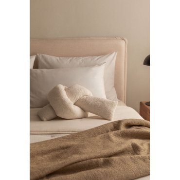 Schapenvachtkussen (25x55 Cm) Ilania Chenille Off-white - Sklum