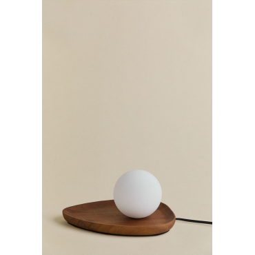 Freidy Acaciahouten Tafellamp Bruin – Kastanje Hout - Sklum