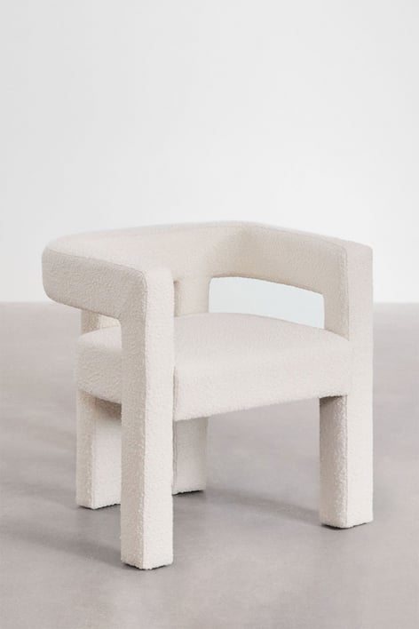 Set van 2 gestoffeerde eetkamerstoelen Liara met armleuningen