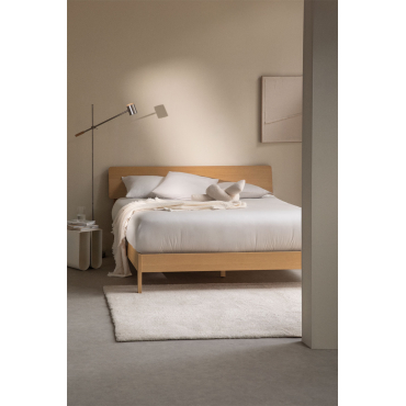 Houten Bed Gellis Natuurlijk Hout & 160 X 200 Cm - Sklum