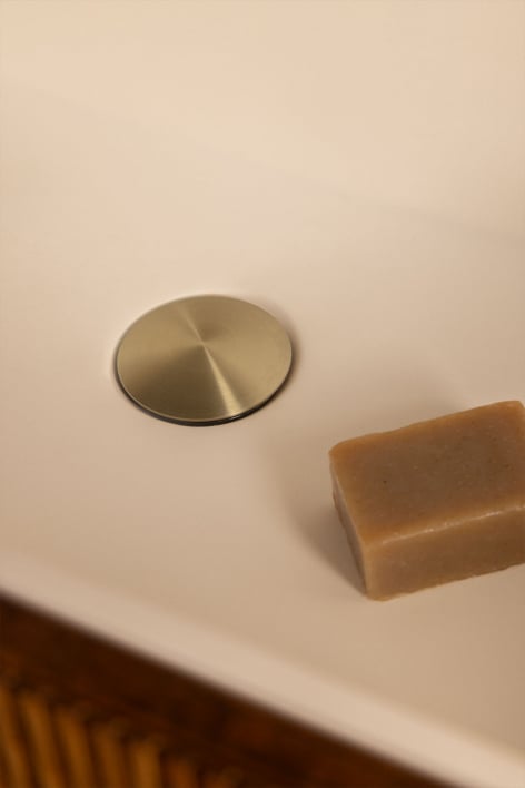 Orveta Click-Clack RVS en messing gootsteenafvoerklep