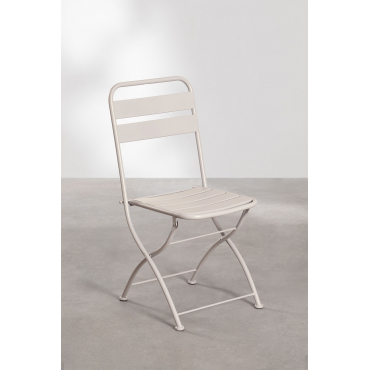 Set Van 2 Janti Opvouwbare Tuinstoelen Tapioca Beige - Sklum