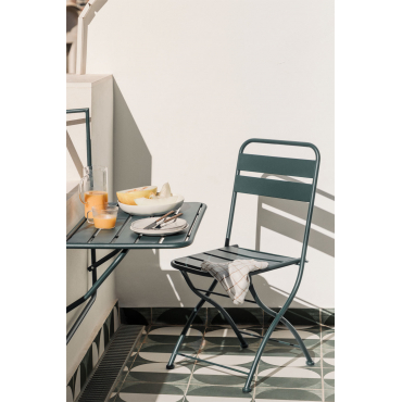 Set Van 4 Janti Opvouwbare Tuinstoelen Jungle Groen - Sklum