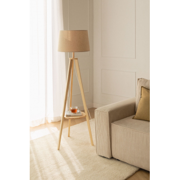 Vloerlamp Ripod Beige – Crème - Sklum