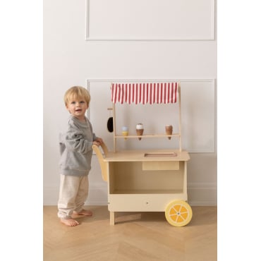 Houten Ijskar Dijonay Kids Natuurlijke Kleuren - Sklum