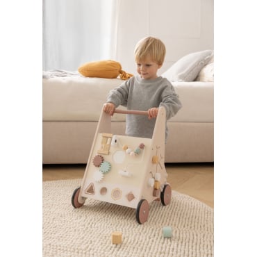 Multifunctionele Houten Loopwagen Bandile Kids Suikerspinroos - Sklum