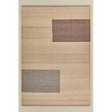 Rechthoekig Buitenkleed Van Jute En Katoen Brianda Natuurlijke Kleuren & 200 X 300 Cm - Sklum