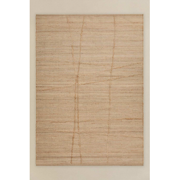 Emeline Buitenkleed Van Jute En Katoen Beige - Semoline & 230x160 Cm - Sklum