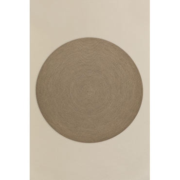 Rond Polypropyleen Buitentapijt (ø200 Cm) Lisandra Groen – Khaki - Sklum