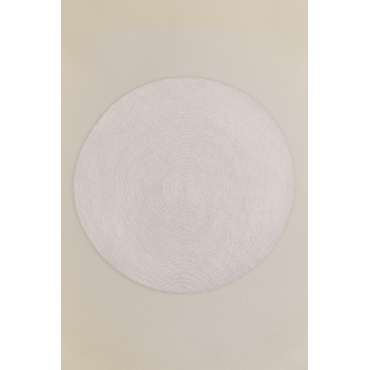 Ronde Buitenkleed Van Polypropyleen (ø200 Cm) Lisandra Ijsgrijs - Sklum