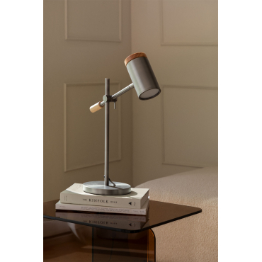 Tafellamp Amaranto Grijs – Chroom - Sklum