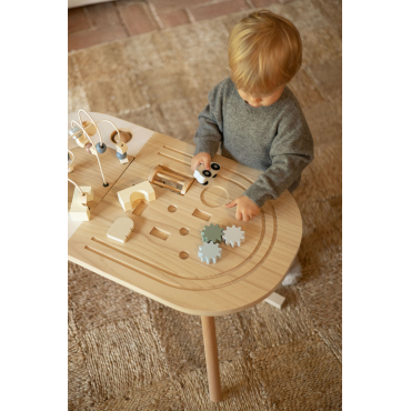 Nigel Kids Houten Multifunctionele Tafel Bruin – Natuurlijk Hout - Sklum