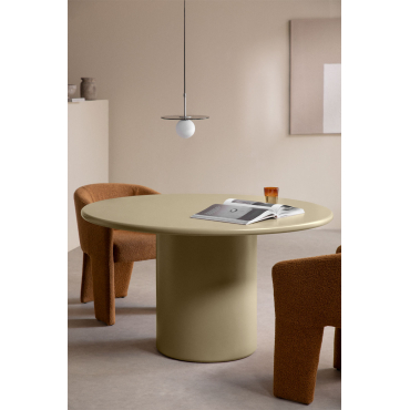 Rodeo Ronde Mdf Eettafel Groen – Salie & Ø130 Cm - Sklum
