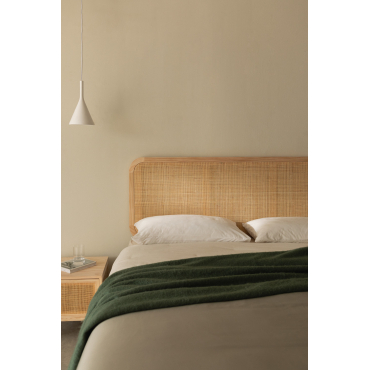 Hoofdbord Voor Reyna-bed 135 Cm En 150 Cm Bruin – Natuurlijk Hout & 150 Cm - Sklum