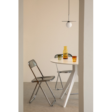 Verpakking Van 4 Kepko Opvouwbare Eetkamerstoelen Grijs – Smoky - Sklum