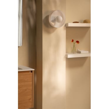 Jaxal Badkamer Wandlamp Wit & Ø25 Cm - Sklum