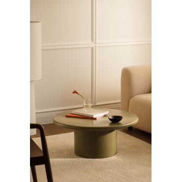 Ronde Mdf Salontafel (ø80 Cm) Rodeo Groen – Salie - Sklum