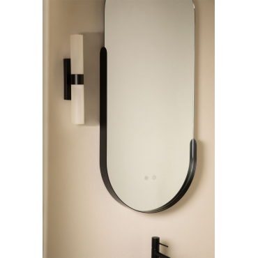 Led-wandlamp Voor Badkamer In Roestvrij Staal Zarivo Zwart - Sklum