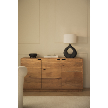 Acaciahouten Dressoir Tasmani Acacia Bruin - Sklum