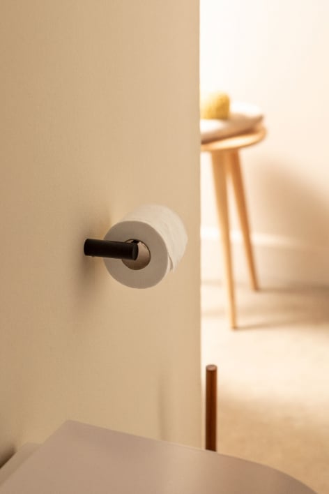 Portarolhouder voor de badkamer in roestvrij staal Devon