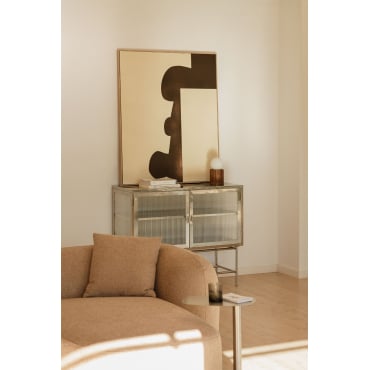 Decoratief Schilderij 100x120 Cm Met Reliëf Eines Beige – Crème - Sklum