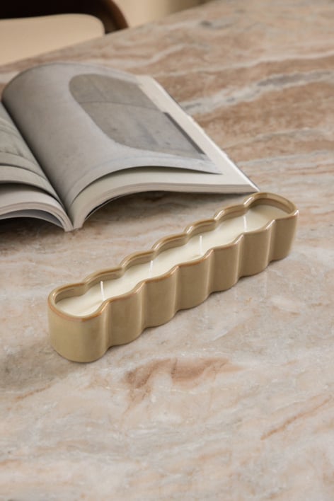 Decoratieve kaars in keramiek Tuindy