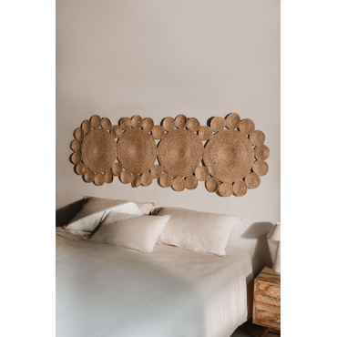 Otilie Jute Hoofdeinde Voor Bed Van 150 Cm Yute & 150 Cm - Sklum