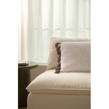 Vierkant Katoenen Kussen (45x45 Cm) Botucau Beige – Crème - Sklum