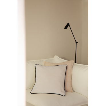Vierkant Katoenen Kussen (45x45 Cm) Tiaine Tapioca Beige - Sklum