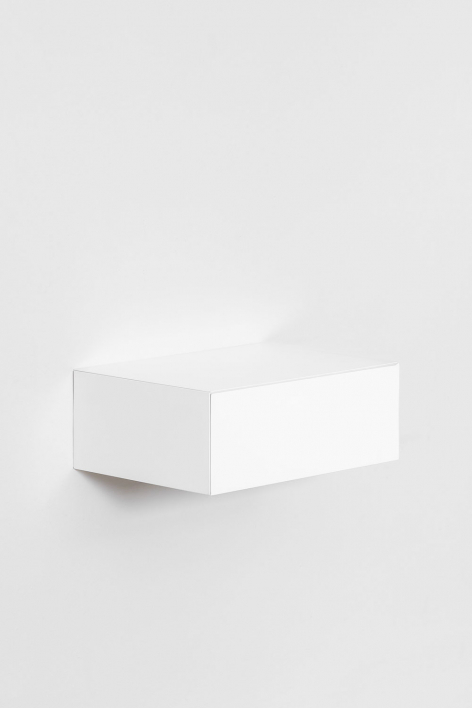 Pack van 2 zwevende nachtkastjes van MDF Florens - Wit