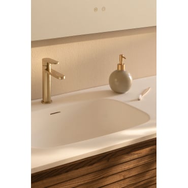 Alameda Messing Wastafelkraan Goud & ↑20 Cm - Sklum