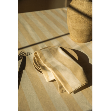 Set Van 2 Servetten In Katoen Efarin Tapioca Beige - Sklum
