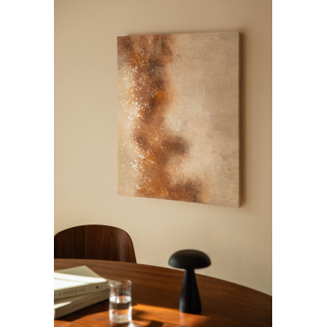 Decoratief Canvas 80x100 Cm Met Pleisterstructuur Sabik Beige – Linnen - Sklum