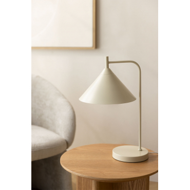 Tafellamp In Metaal Cambrea Tapioca Beige - Sklum