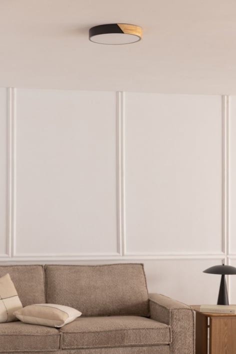 Ronde LED plafondlamp van ijzer Jan