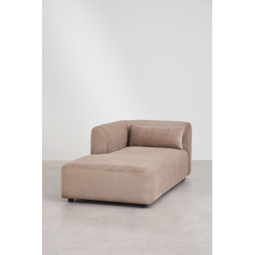 Linker Chaise Longue Voor Modulaire Bank Fogler Corduroy Kameelbruin - Sklum