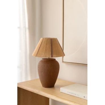 Terracotta Tafellamp Verena Rood – Klei & Natuurlijk Verena - Sklum