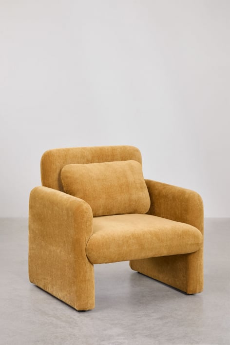 Set van 2 Jeison chenille fauteuils - Mosterd Chenille
